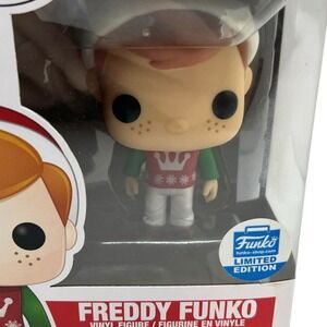 Funko Pop! Freddy Funko #87 Limited Edition, Red, Green, White - Free Protector‎